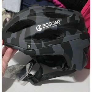 Bosoar Mountain Bike Helmet,Adult Cycling Helmet Medium Camouflage Black